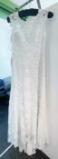 1 x MAGGIE SOTTERO 'Everly' Designer Flare-cut Wedding Dress Bridal Gown, With Sweetheart Bodice,