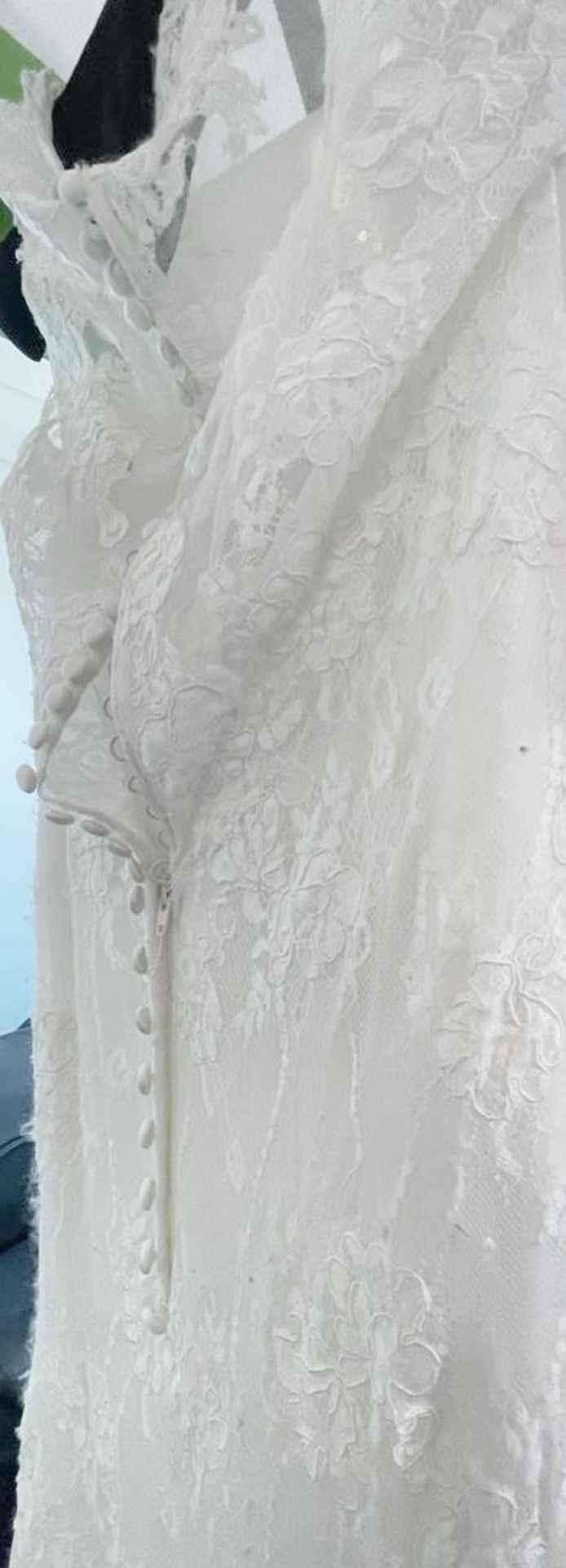 1 x DIANE LEGRAND Designer Fishtail Wedding Dress Bridal Gown - Style: 7209 - Size: UK 10 - Original - Image 6 of 10