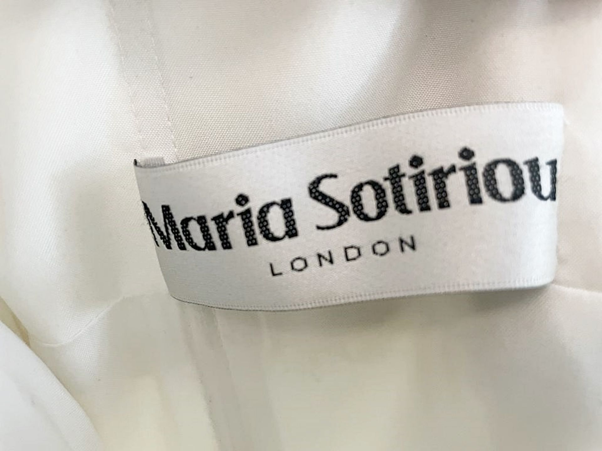 1 x MARIA SOTIRIOU 'Hyri' Stunning Silk Strapless Designer Wedding Dress Bridal Gown In Lace - - Image 11 of 12