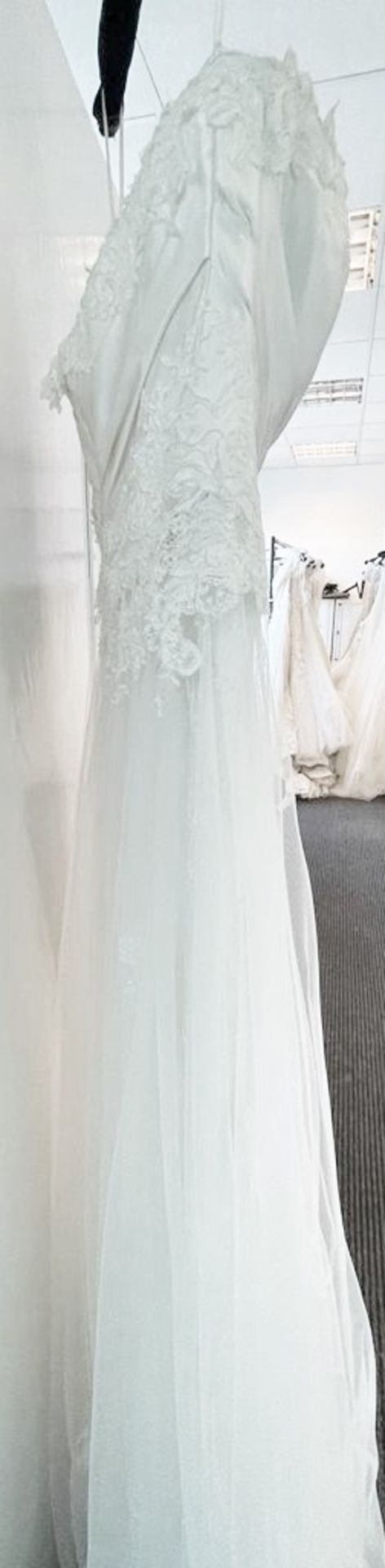 1 x LUSAN MANDONGUS / ANNASUL Y 'Infinity' Strapless Designer Wedding Dress - UK 12 - RRP £1,700 - Image 2 of 8