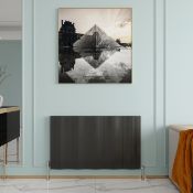 1 x REINA Wave Single Horizontal Anthracite Radiator - H600xW1036mm - Original RRP £450.00 - Ref: