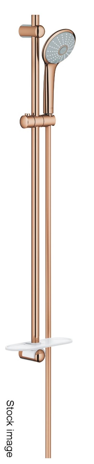 1 x GROHE 'Euphoria' 110 Massage Shower Rail Set 3 Sprays, With A Warm Sunset Finish