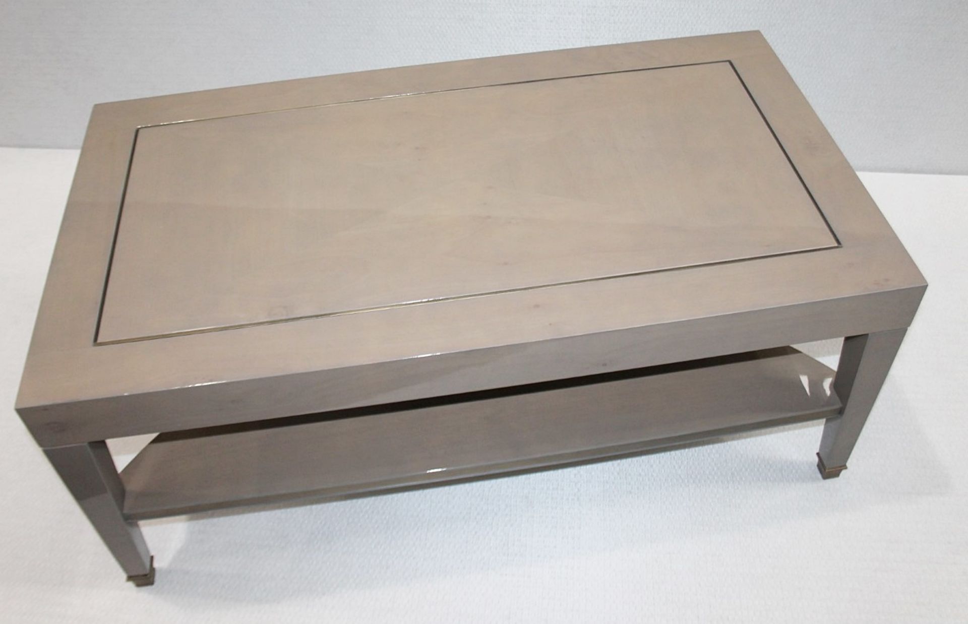 1 x JUSTIN VAN BREDA 'Legacy Alexander' Designer Lacquered Coffee Table With Undershelf - RRP £5,000 - Image 7 of 9