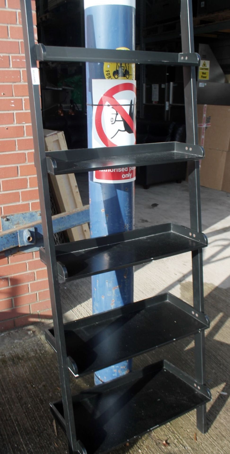 1 x Wooden Bookcase In Black - Back to wall - Recently Relocated From An Exclusive Property - Ref: - Image 2 of 4