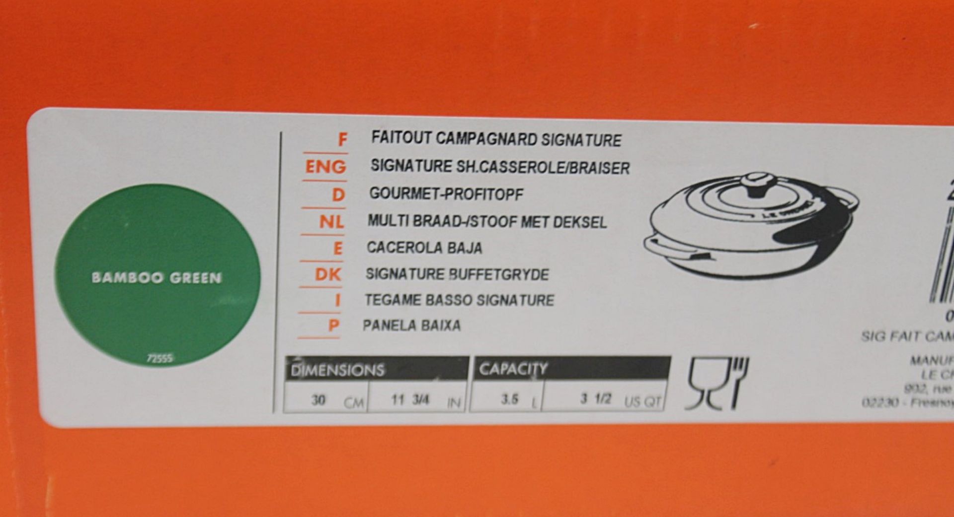 1 x LE CREUSET LE 'Signature' Enamelled Cast Iron Shallow Casserole Dish (30cm) - RRP £270.00 - Image 11 of 12