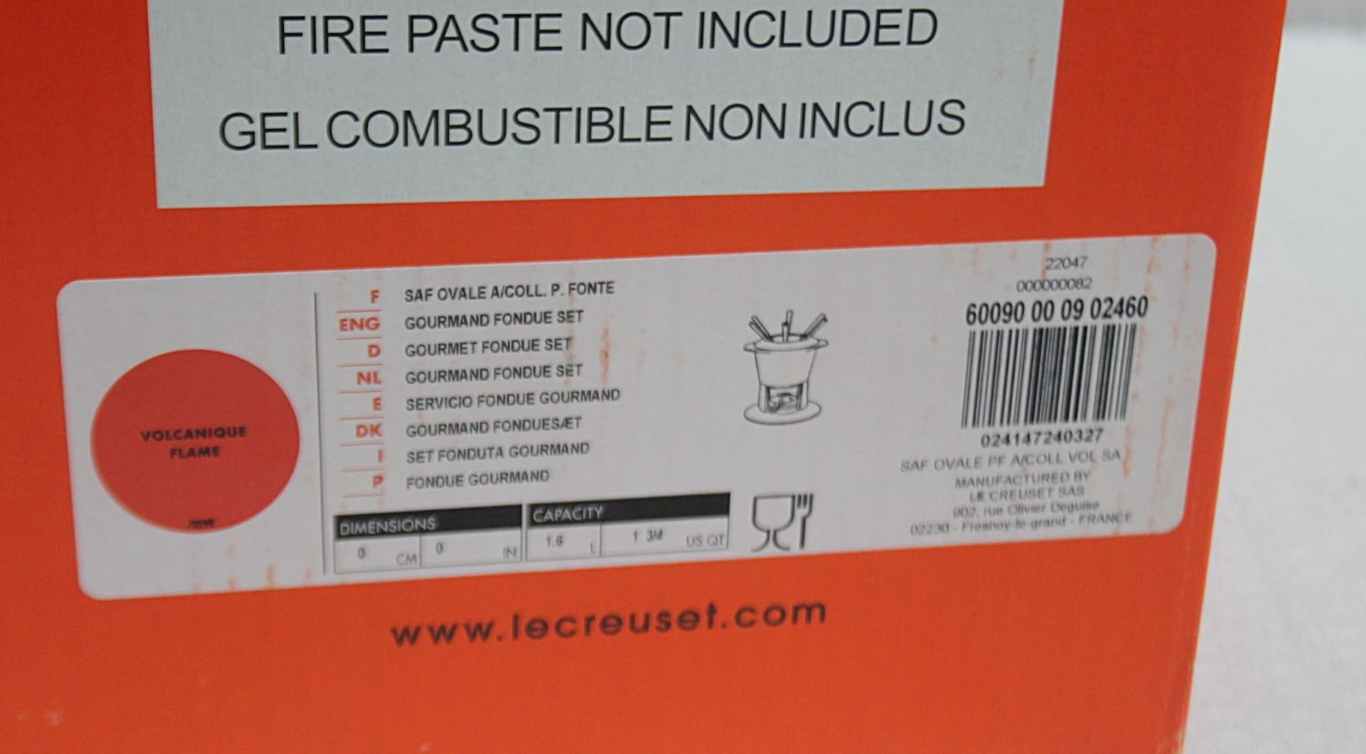 1 x LE CREUSET Signature Enamelled Cast Iron Fondue Set In Volcanic Orange - Original RRP £235.00 - Image 5 of 14