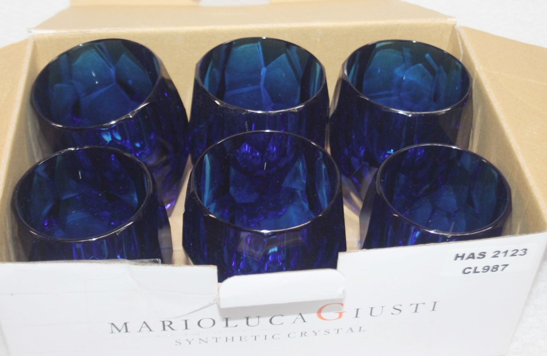 6 x MARIO LUCA GIUSTI Tumbler Milly In Deep Blue - Original Price £174.00 - Image 4 of 5