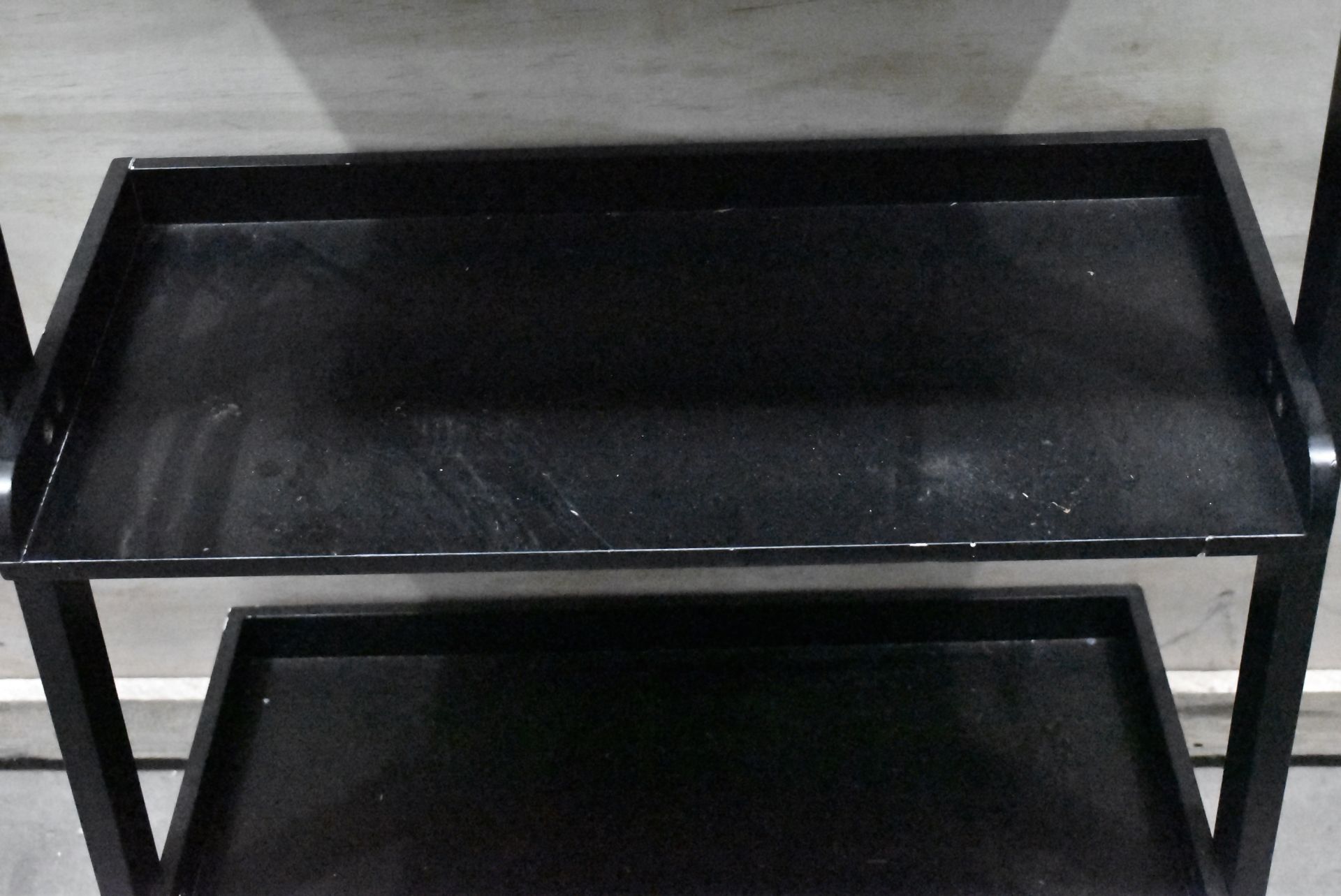 1 x Wooden Bookcase In Black - Back to wall - Recently Relocated From An Exclusive Property - Ref: - Image 4 of 4