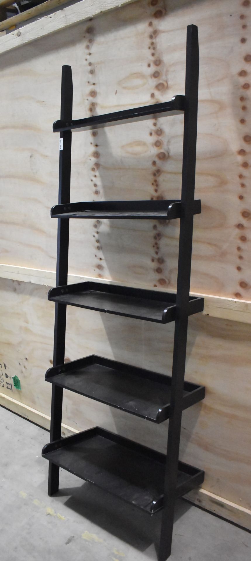 1 x Wooden Bookcase In Black - Back to wall - Recently Relocated From An Exclusive Property - Ref: - Image 3 of 4