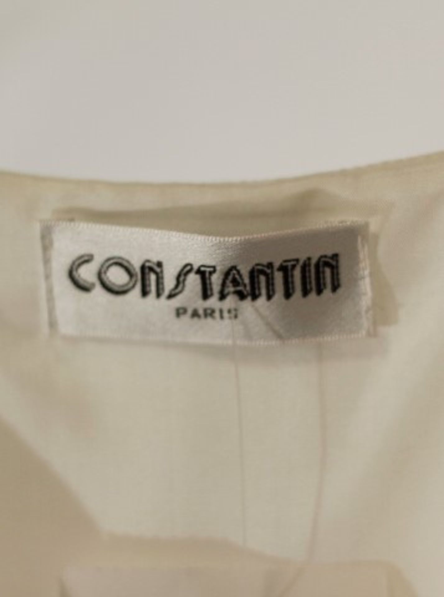 1 x Constantin Paris White Top - Size: 24 - Material: Acetate, Acrylic, Cotton, Fibre, Polyester, - Image 5 of 8