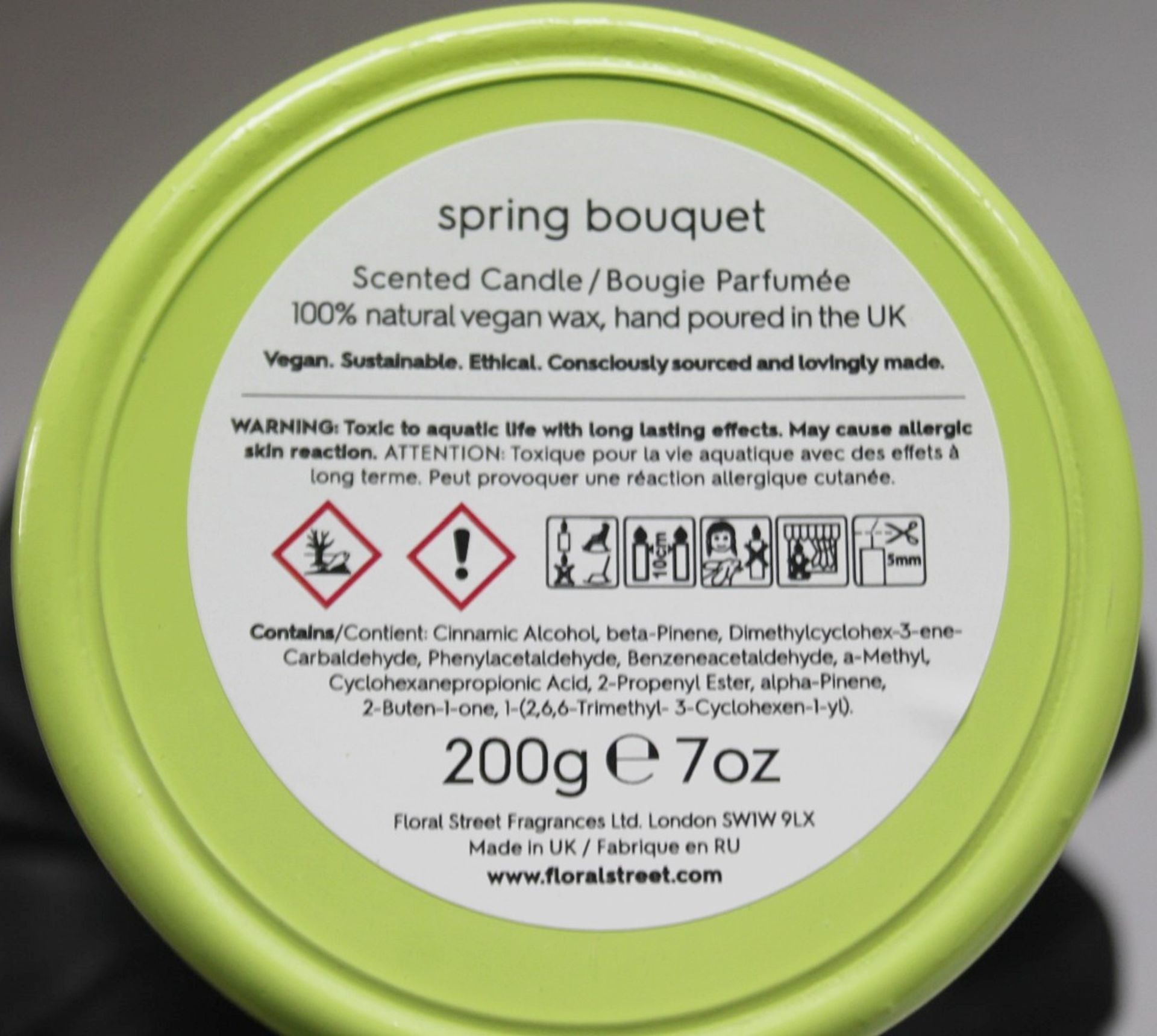1 x FLORAL STREET Spring Bouquet Candle (200g) - Ref: 7153606/HAS/WH2-C7/02-23-1 - CL987 - Location: - Image 4 of 5