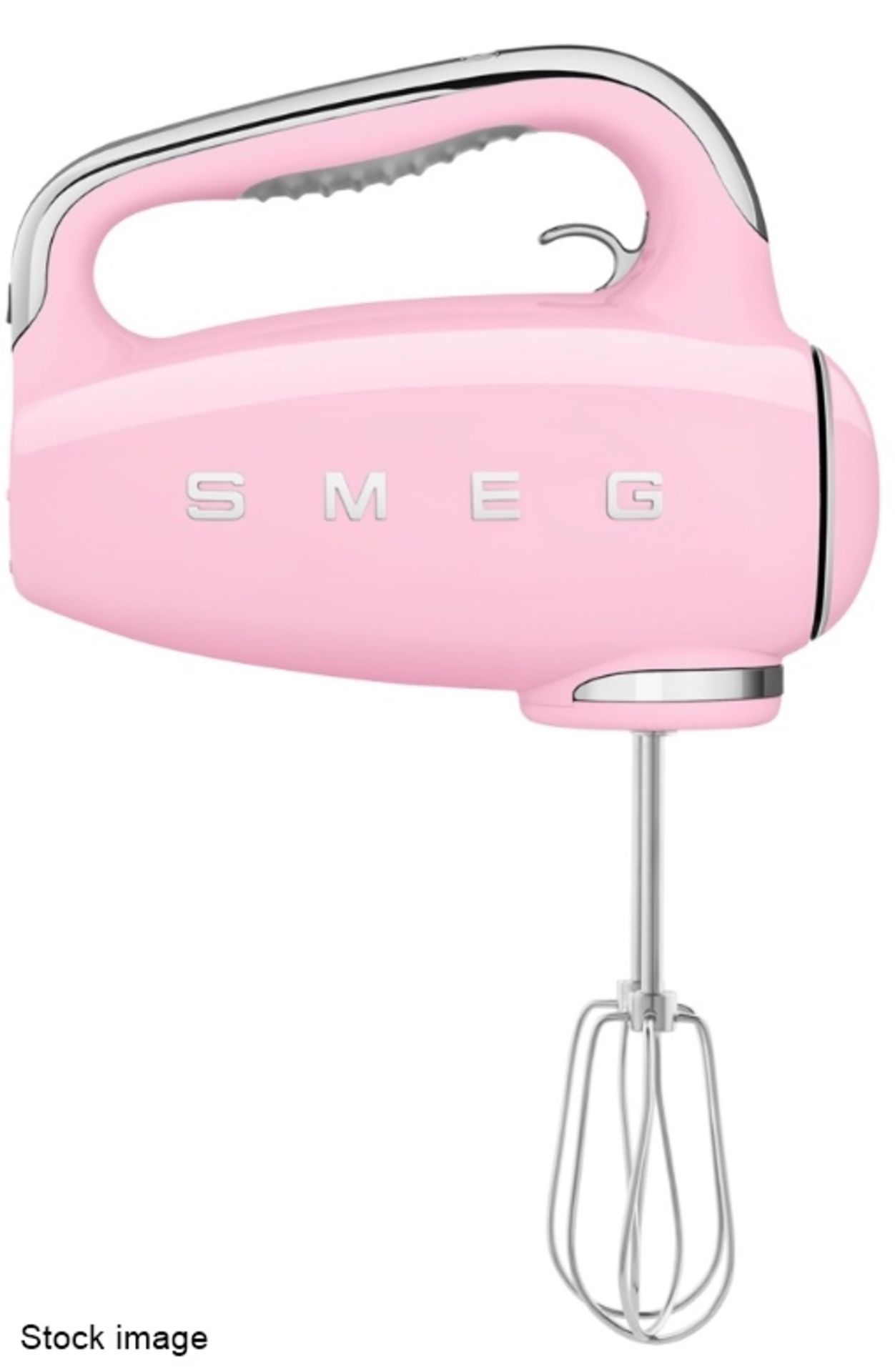 1 x SMEG 50's Retro Stand Hand Whisk Pink With Timer and 9 Power Levels - Original Price £149.00