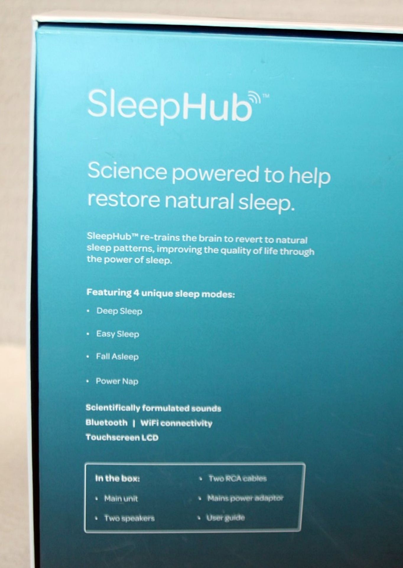 1 x CAMBRIDGE SCIENCES 'Sleephub Home' Bedside Sleep-Aid Unit - Unused Boxed Stock - RRP £479.00 - Image 9 of 11
