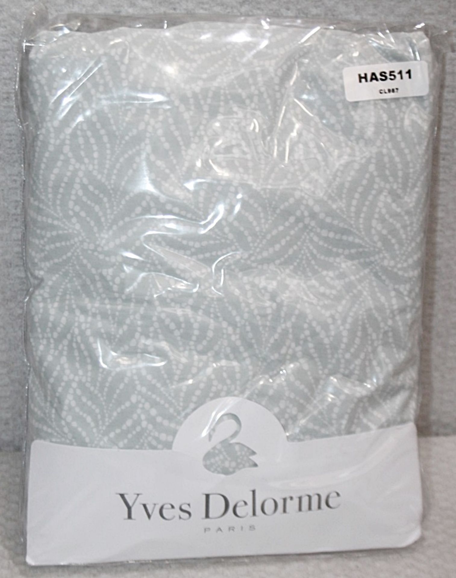 1 x YVES DELORME 'Caliopee' Single 100% Cotton Fitted Sheet (90cm x 190cm) - Unused Stock - Image 3 of 5