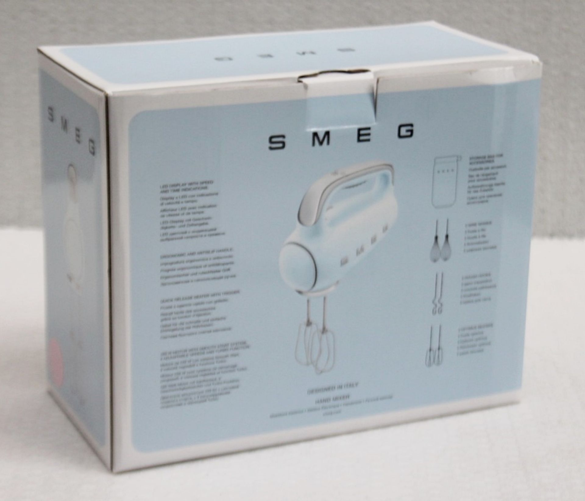 1 x SMEG 50's Retro Stand Hand Whisk Pink With Timer and 9 Power Levels - Original Price £149.00 - Image 9 of 15