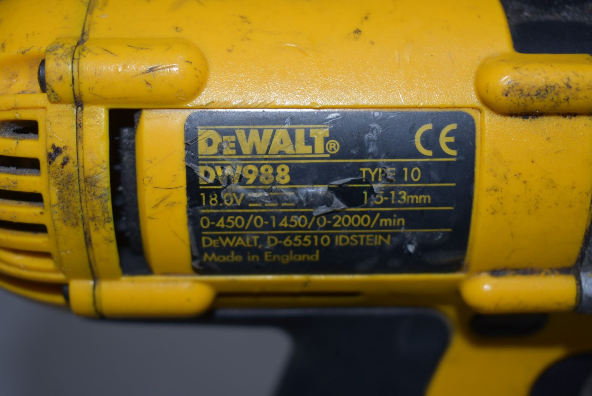 1 x DEWALT DW988 XRP Hammer Drill 18v - Ref: DS7539 ALT - CL816 - Location: Birmingham, - Image 3 of 3