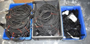 3 x Tubs of 4-Pole Smart Lighting Cable And Connectors - Ref: C646 - CL816 - Location: Birmingham, B