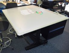 1 x Zucor Z115 Lift Up Drawing / Drafting Table With Stool - Ref: C236 - CL816 - Location: Birmingha