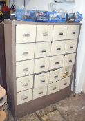 1 x Metal Drawer Cabinet & Contents - Crimp Terminals, Panel Indicators, Keyswitches, Contact Blocks