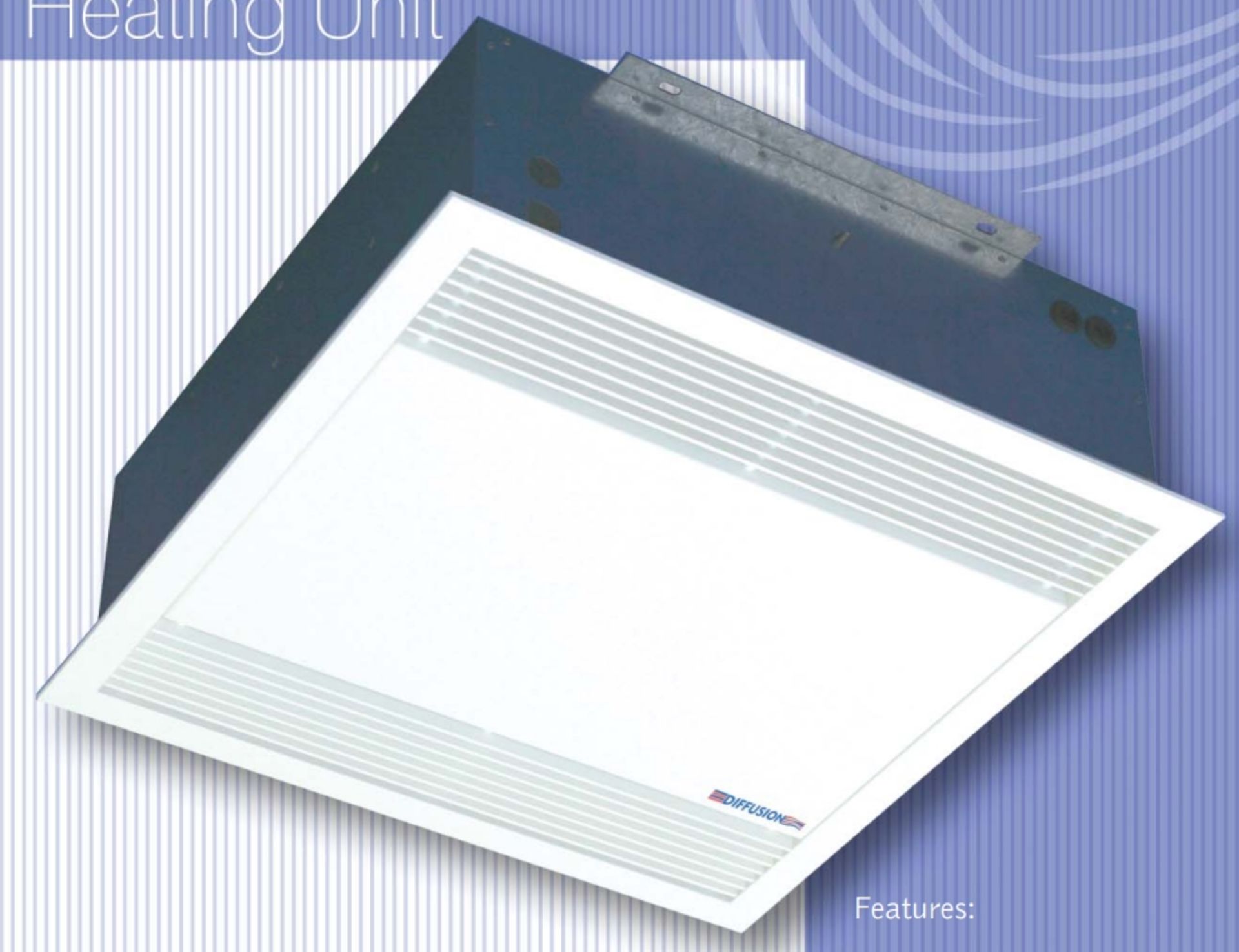 1 x Diffusion Suspended Ceiling 1.5kw Air Heating Unit - Size: 60 x 60 cms - Comes With Original Box - Image 4 of 10