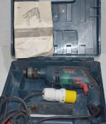 1 x BOSCH Professional 700W Impact Drill GSB 1600 RE 240V, With Carry Case - Ref: DS7564 ALT - CL816