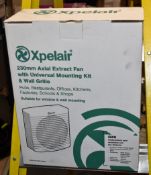 1 x Xpelair GX9 Commercial Window Extractor Fan 9"/225mm - New Boxed Stock - RRP £160