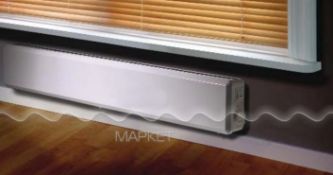 1 x Nobo Skirting Heater With Digital Thermostat - Silent Operation - New - 240V - Length 100cm