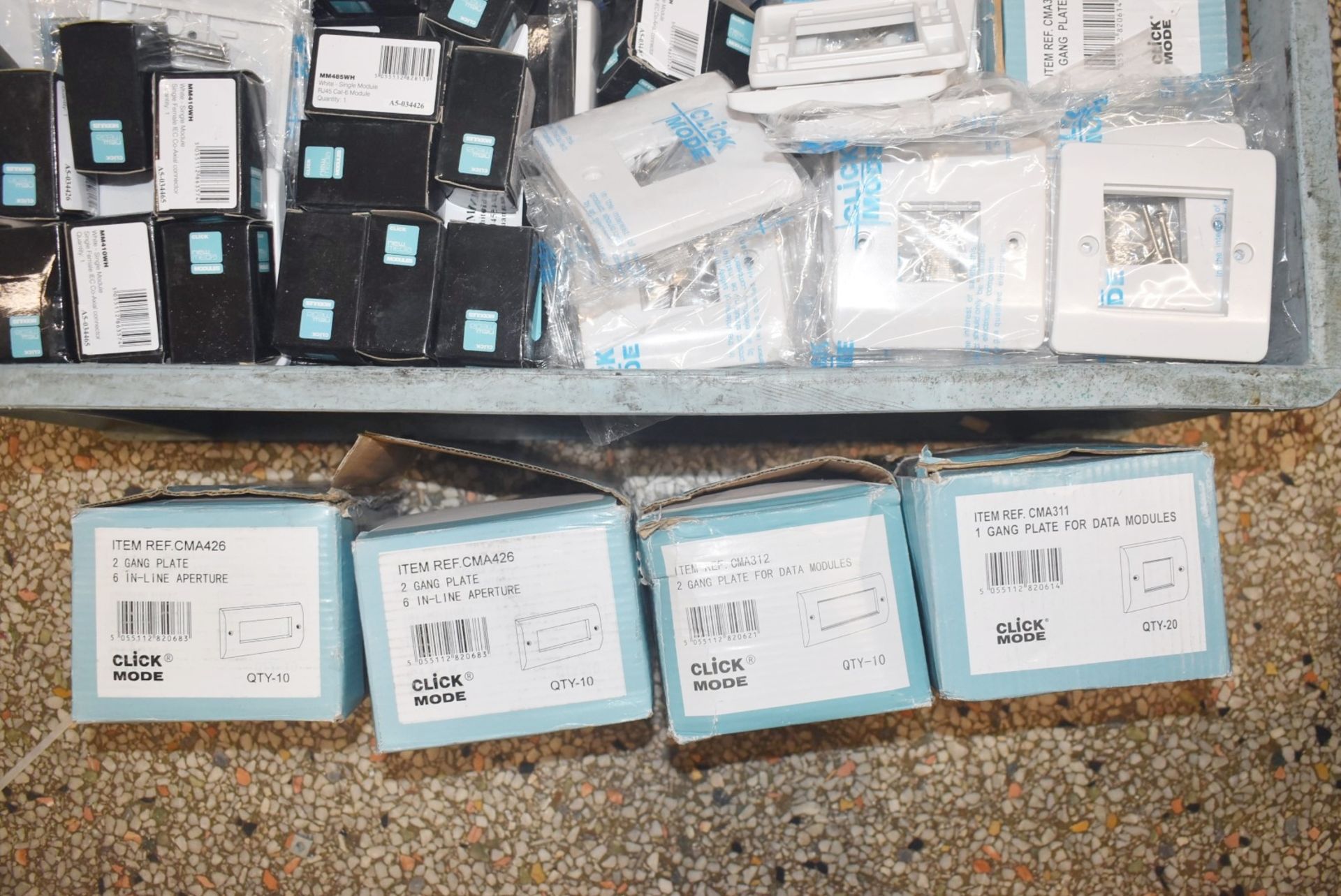 1 x Box of Gang Plates and RJ45 Modules - Unused Stock - Ref: SRB241 - CL816 - Location: Birmingham, - Image 7 of 8