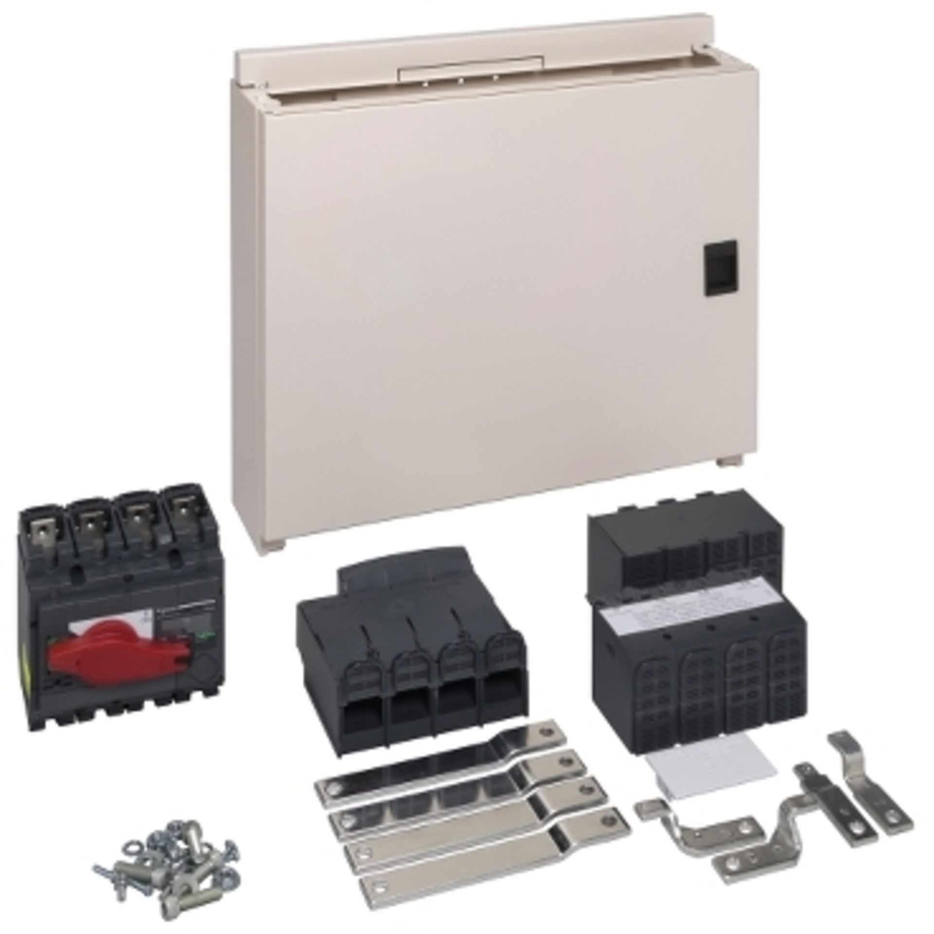 1 x Schneider Acti9 Isobar Incoming Extension Box Kit With 160A 3P+N Switch Disconnector SEA9NI1603