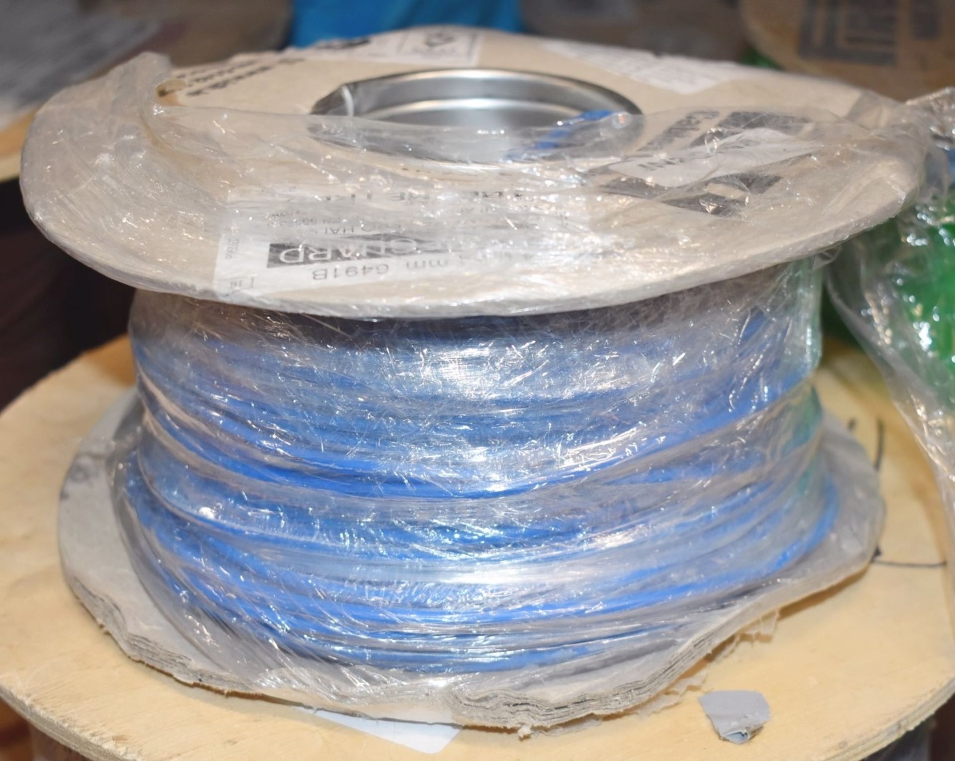 1 x Reel of 4.0 Sq mm Fumeguard Low Smoke Zero Halogen Blue Wire - Ref: C498 - CL816 - Location: Bir