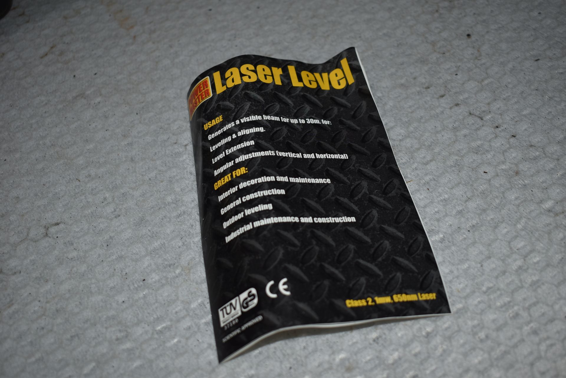 1 x Power Master Laser Level Kit - Ref: C181 - CL816 - Location: Birmingham, B45Colle - Image 9 of 10