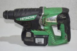 1 x HITACHI 25.2V 3Ah Li-ion Cordless SDS+ Drill - Model: DH25DAL - Original RRP £500.00 - Ref: