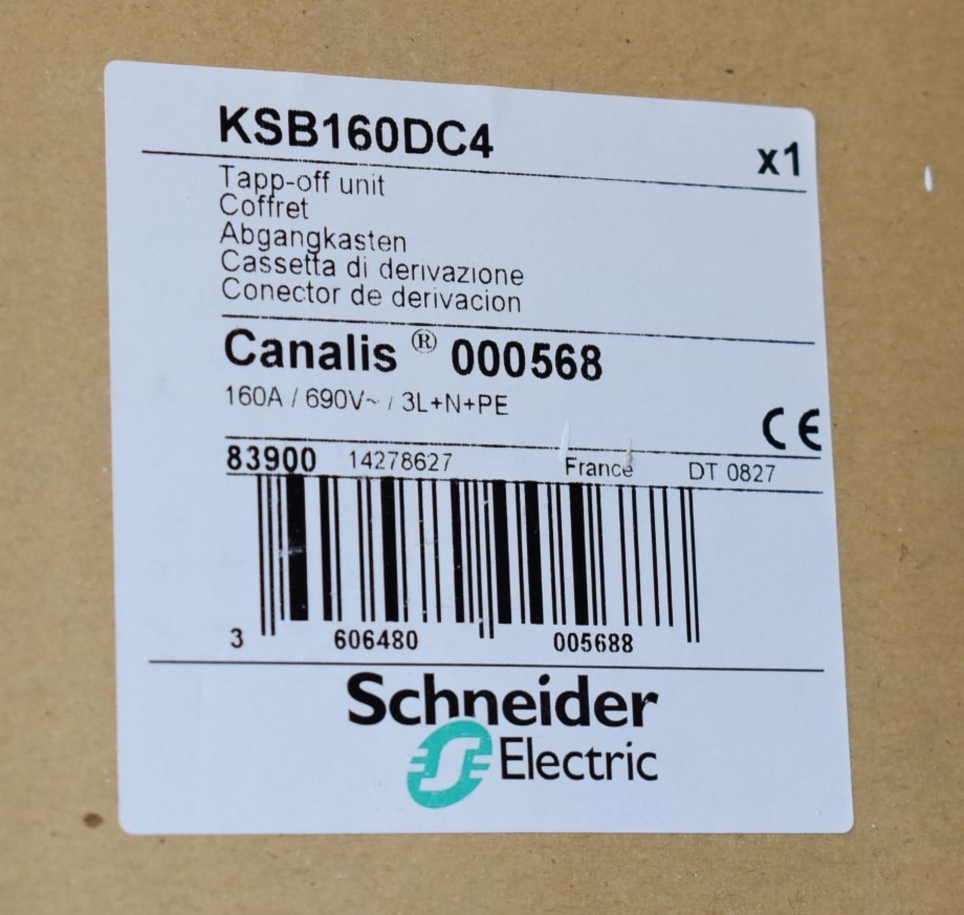 1 x Schneider Electric Canalis 160A Tap Off Unit - Type: KSB160DC4 - New Sealed Stock - RRP £910 - Image 3 of 3