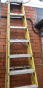 2 x Pairs of Fibreglass Site Ladders - Suitable For Working Around Thermal or Electrical Dangers