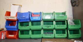 17 x Linbins With Contents, Boxes of Anchors and More