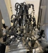 1 x Black Ornate Chandelier - Ref: J123 - CL531 - Location: Essex, RM19 Recently removed from a