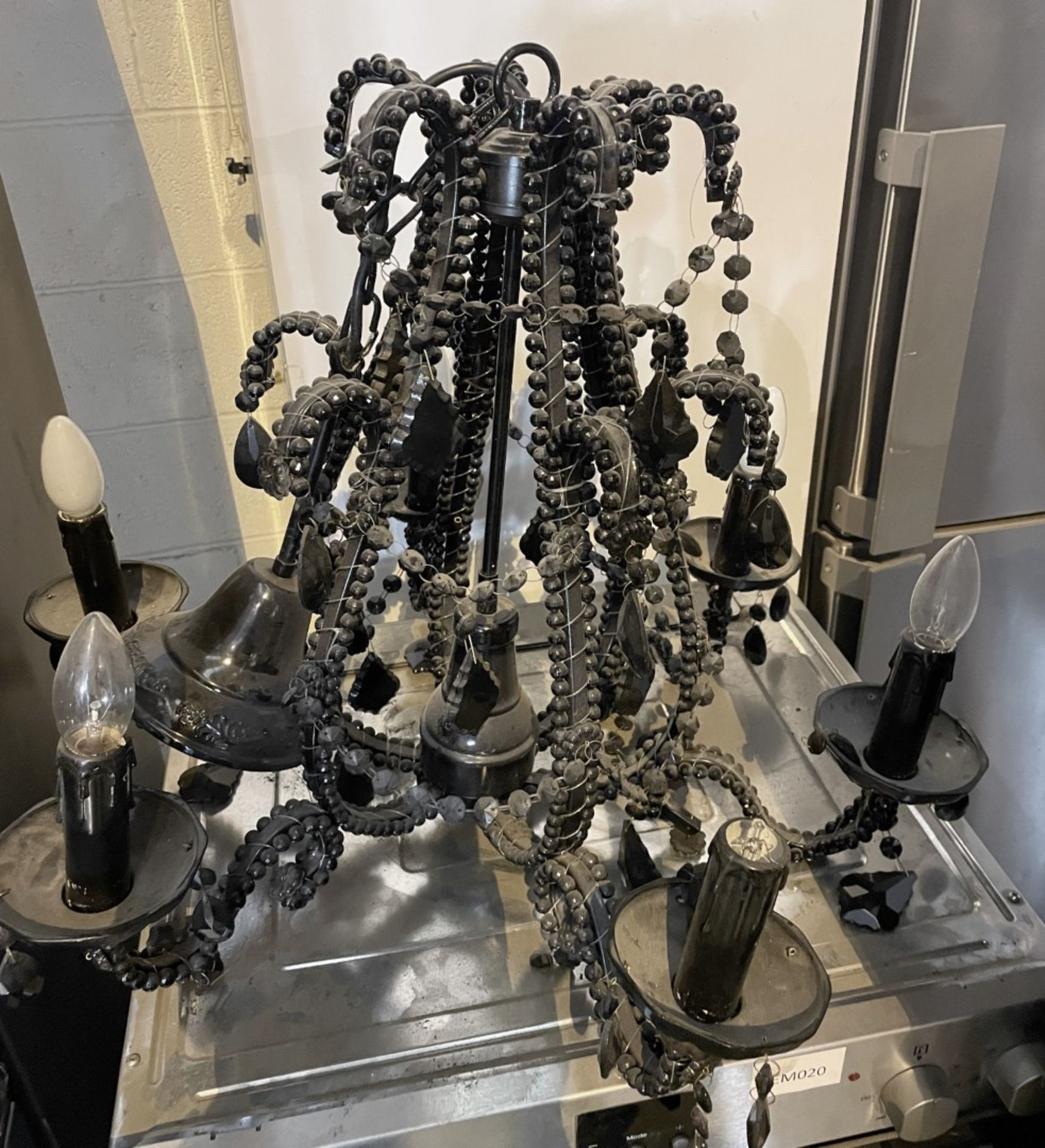 1 x Black Ornate Chandelier - Ref: J122 - CL531 - Location: Essex, RM19 Recently removed from a - Image 2 of 4