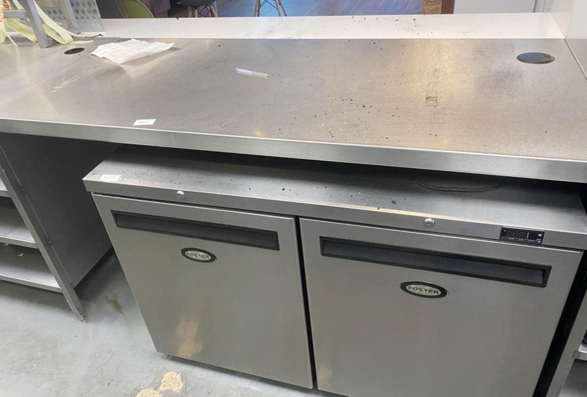 1 x Food Preparation Table With Large Space Beneath - Approx: 1660mm Wide - Ref: RSS191 - CL835 -