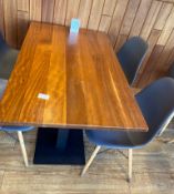 Four Seater Table And Chairs In Grey - Approx: 1300mm Wide - Ref: RSS002 - CL835 - Southend