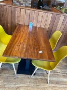 Four Seater Table And Chairs In Yellow/Green - Approx: 1300mm Wide - Ref: RSS001 - CL835 -