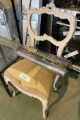 1 x Ornate Chair And Assorted Rolls Of Wallpaper/Gift Wrap Paper As Per Picture - Ref: J124 -