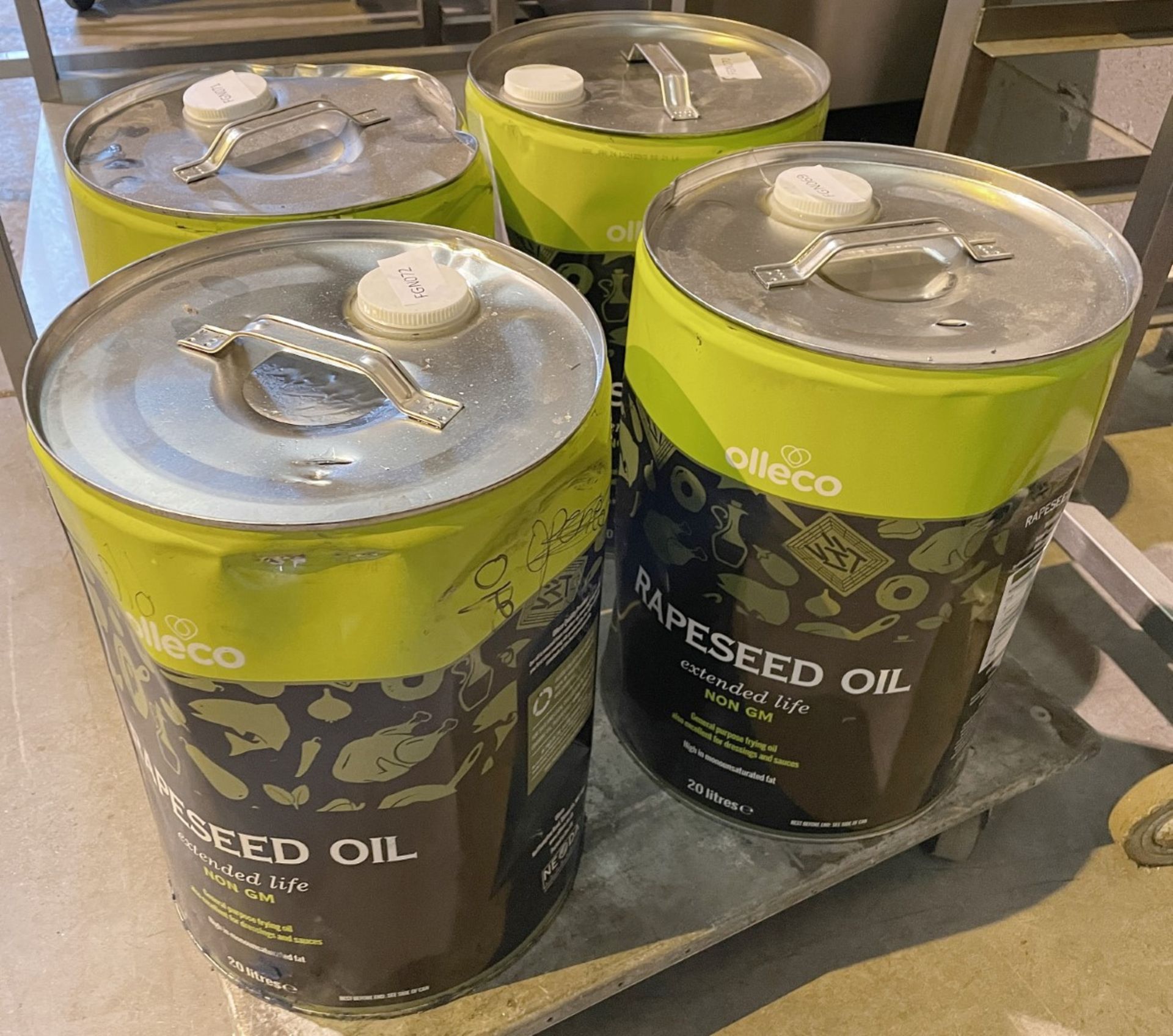 1 x 20 Litre Can Of Olleco Rapeseed Oil Extended Life Non Gm - General Purpose Frying Oil - Ref: - Image 9 of 9
