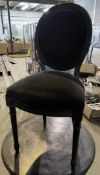 1 x Occasional Black Spoon Back Chair - Ref: J120 - CL531 - Location: Essex, RM19 Recently removed