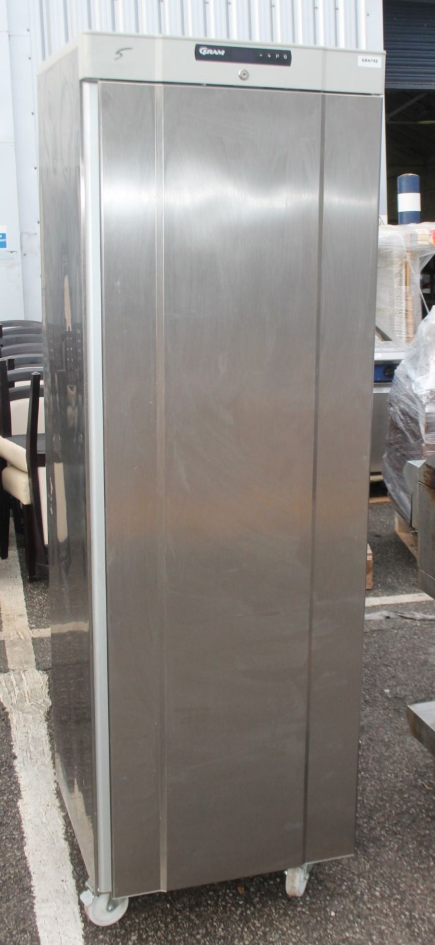 1 x GRAM Stainless Steel Commercial Upright Freezer - Ref: GEN754 WH2 - CL811 BEL - Location: