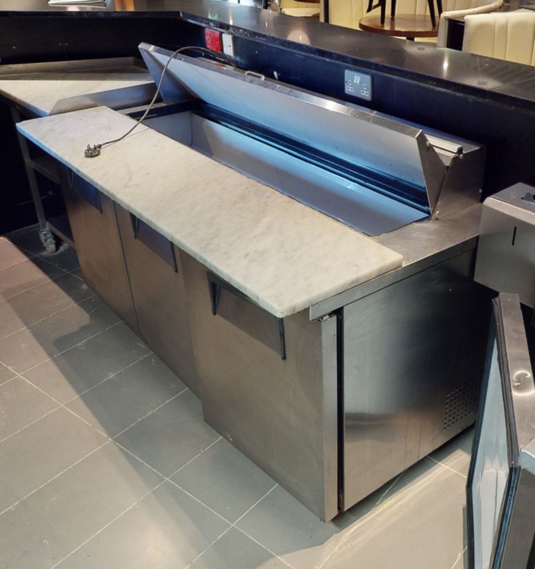 1 x Commercial 3-Door Refrigerated Counter In Stainless Steel - Ref: GEN763 WH2 - CL811 BEL -