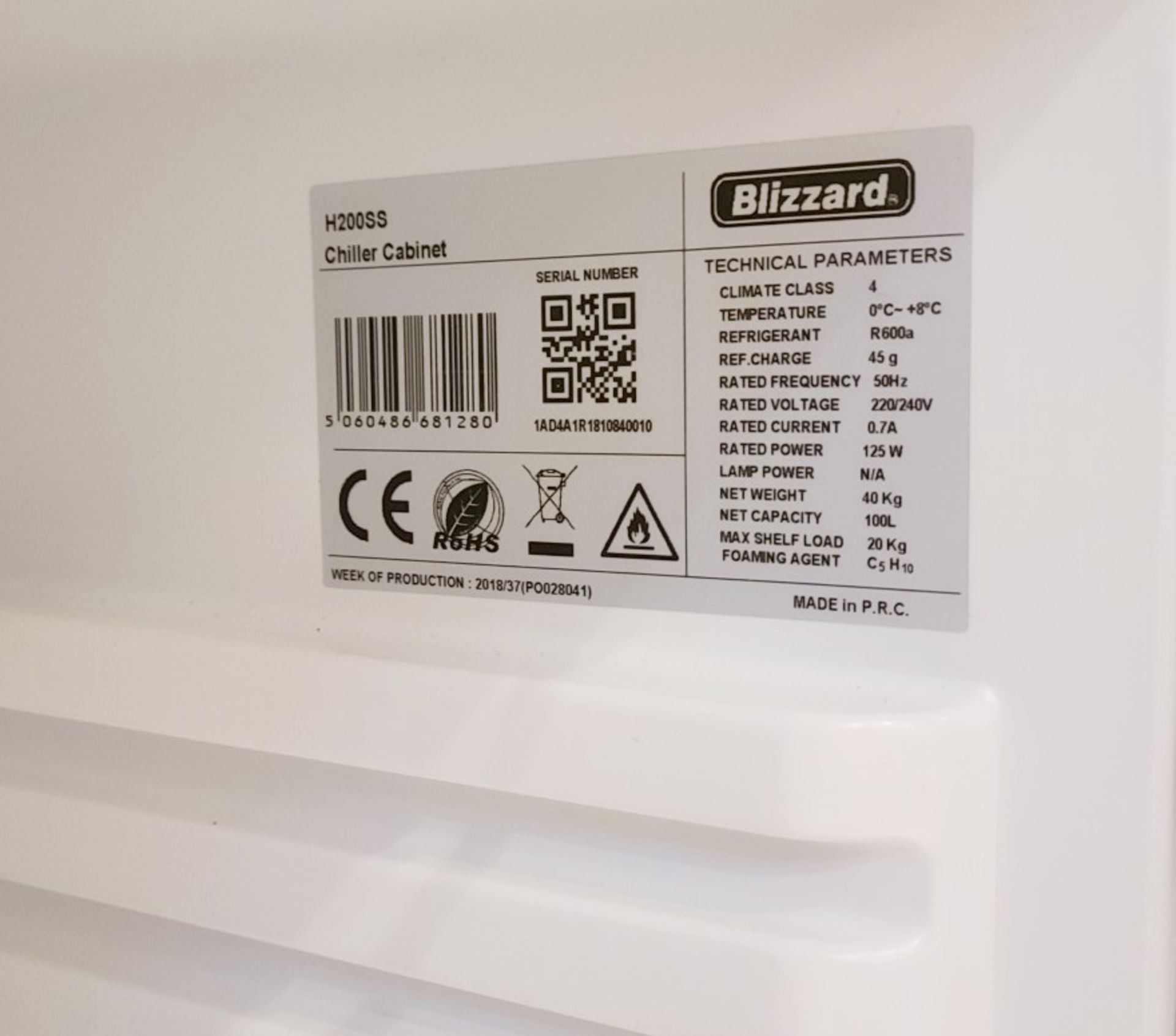 1 x BLIZZARD Efficient Stainless Steel Under Counter Storage Freezer 84cm x 60cm : Ref: PX146 - Image 3 of 7