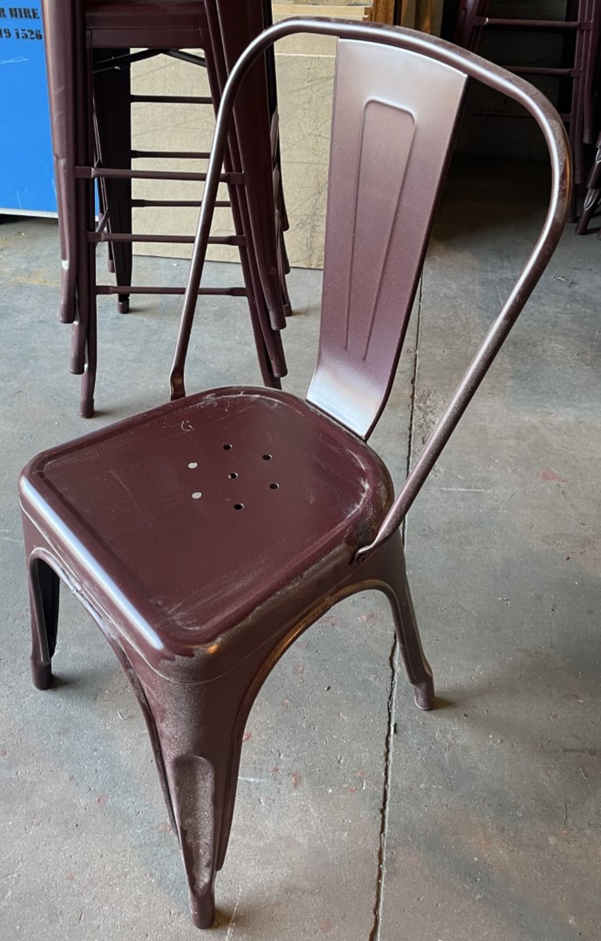 12 x Commercial Outdoor Metal Bistro Chairs - Ref: FGN069A - CL834 - Location: Essex, RM19This lot w - Image 6 of 8