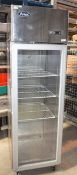 1 x Upright Drinks Fridge With Glass Door