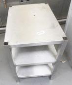 1 x Small Preparation Freestanding Table/Storage Unit - Ref: RSS198 - CL835 - Location: Southend SS1