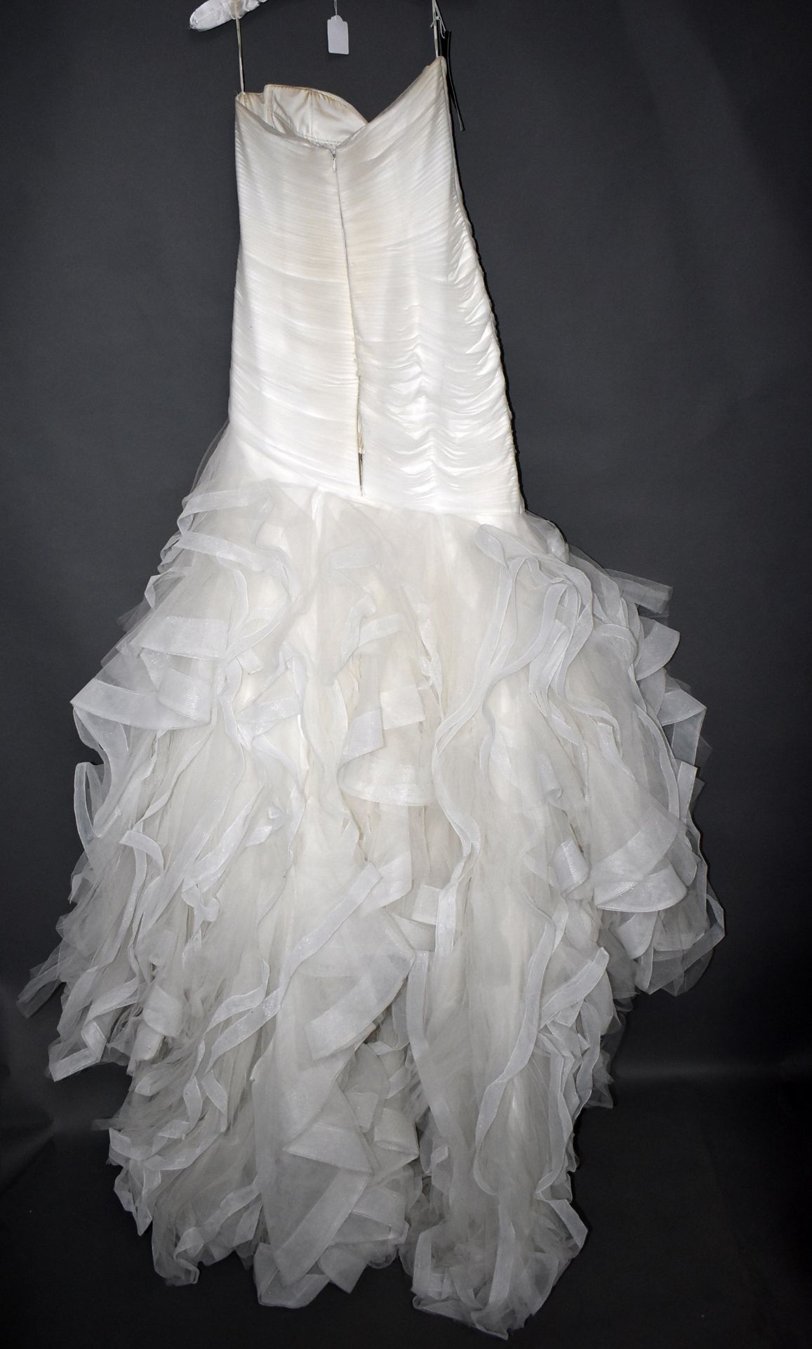 1 x PRONOVIAS 'Mildred' Strapless Column Designer Wedding Dress Bridal Gown RRP £1,930 UK 12 - Image 2 of 8